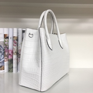 Bolso de mano 100% de piel de cocodrilo auténtica – Elegante bolso de diseñador con cierre de cremallera, bolso de mano de piel exótica de lujo - Product Image 6