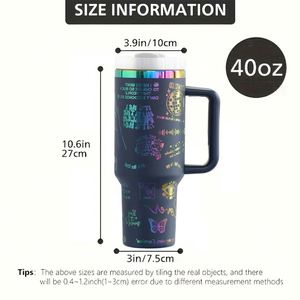 Custom Drinkware Handle Design Stany Cup Original 40 oz Stainless Steel <b>Double</b> <b>Wall</b> Vacuum Cup Travel Tumbler - Product Image 4