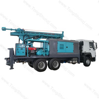 Chine Portable Remorque Forage Eau Puits Foreuse Camions Plate-forme De Forage Rotative 200m