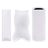 Sacs porte-glace en néoprène blanc à sublimation personnalisée avec pochettes double face imprimées