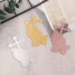 Venta al por mayor creativo acrílico Cruz Cupcake Topper para <span class=keywords><strong>bautizo</strong></span> Baby Shower bautismo Primera Comunión Dios bendiga <span class=keywords><strong>pastel</strong></span> Toppers - Product Image 4