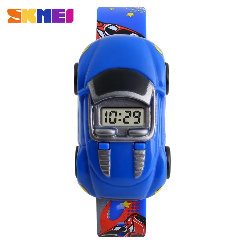 SKMEI 1241 बच्चों डिजिटल हाथ घड़ी कार मॉडल खेल रबर का पट्टा Wristwatches बच्चों फैशन स्टॉक में देखता है