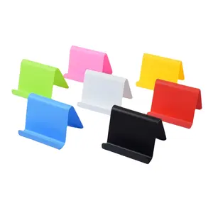 Cheap Wholesale Plastic Mobile Phone Holder Business Card Stand Desktop Smart Phone Mount Support Promotion Gift