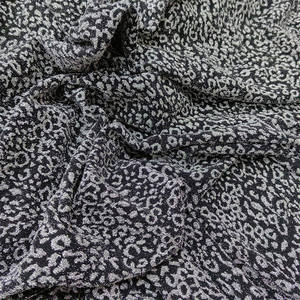 Thiết kế mới Mô Hình Báo căng nida vải lurex kim loại Jacquard sáng bóng long lanh dệt kim vải cho Dresses cho abaya - Product Image 6