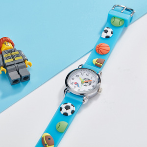 <span class=keywords><strong>Reloj</strong></span> Deportivo de Cuarzo para Niños y Niñas, con Caja de Aleación Ecológica, Correa de Silicona de 5 mm de Grosor, Diseño de Fútbol Animado - Product Image 5