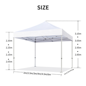 Không thấm nước ngoài trời hiển thị dù để che nắng 3x3 bãi biển mái hiên Pop Up gấp tổ chức sự kiện Tán lều để bán với logo - Product Image 4