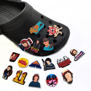 Dijes de PVC Unisex para Zapatos con Diseño de Dibujos Animados de <span class=keywords><strong>Stranger</strong></span> <span class=keywords><strong>Things</strong></span>, Accesorios Desmontables para Zapatos de Playa, Decoración Transfronteriza para Calzado - Product Image 4