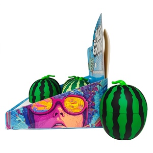 4Parts Green <b>Herb</b> Grinder with Watermelon 6pcs/Display <b>Box</b> Metal Tobacco Grinder Smoke Shop Accessories - Product Image 4
