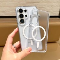 Étui de protection magnétique transparent antichoc de 2,5 mm d'épaisseur pour Samsung Galaxy S26 Ultra S26 S25 Ultra S24 Ultra