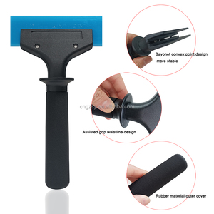 Nhôm xử lý Tuyết Băng xẻng cao su lưỡi thủy tinh Nước làm sạch giống cây chổi carbon xe bọc phim cửa sổ Tint <span class=keywords><strong>scraper</strong></span> B108 - Product Image 3