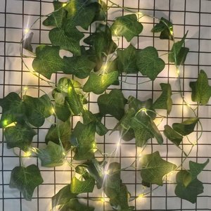 <span class=keywords><strong>Guirlande</strong></span> artificielle de 5m avec 50 LED, fausse vigne lumineuse, <span class=keywords><strong>guirlande</strong></span> décorative pour <span class=keywords><strong>mariage</strong></span> en extérieur, fête, <span class=keywords><strong>guirlande</strong></span> suspendue pour extérieur - Product Image 2
