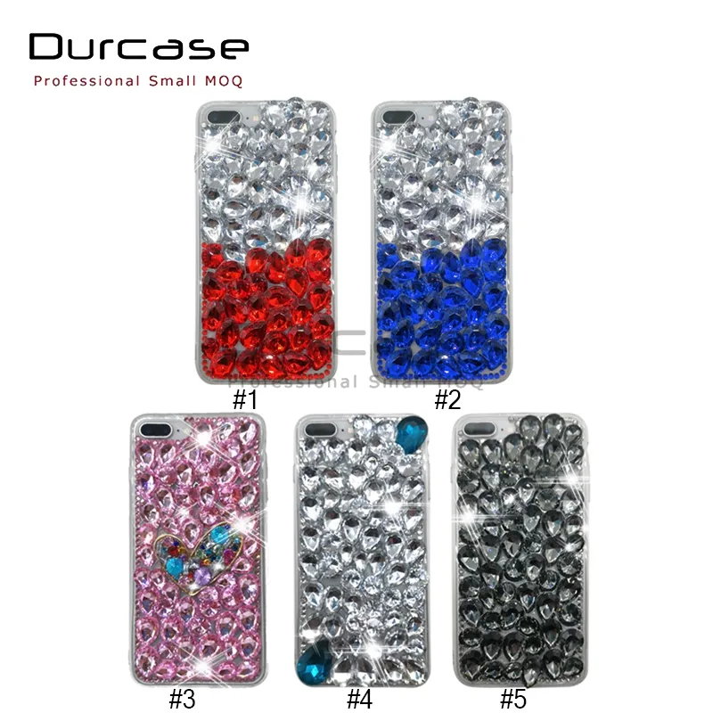 Lovely Bling Crystal Diamonds Rhinestone Full Cover 3D Stones Hard Back Caso de telefone celular para Samsung Galaxy S22 S23 Plus S22U