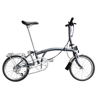 Vélo Pliant 3SIXTY 16 Pouces 6 Vitesses Cadre Acier G6 Mini Vélo Pliable Type M/Y/S Bar Inspiré Brompton Tri-Pliant