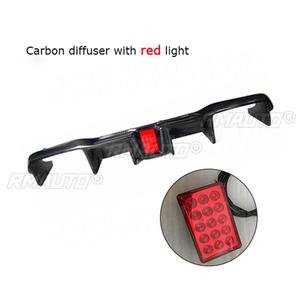 Carbon Fiber Car Rear Bumper Lip Spoiler Diffuser <b>Splitters</b> With Light for BMW 2 Series M2 F87 Coupe 2016 - 2020 FRP Body Kits - Product Image 5