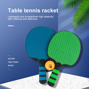 Raquetas de tenis de mesa populares para principiantes en stock, raquetas de tenis de mesa de silicona duraderas y ligeras, raquetas de tenis de mesa de plástico integrado. - Product Image 4
