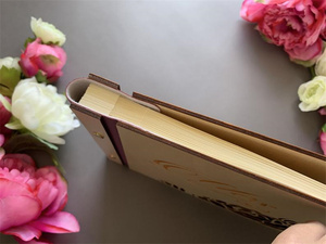 Álbum de fotos de madera recién comprado y libro de mensajes Ceremonia de Bautismo - Product Image 4