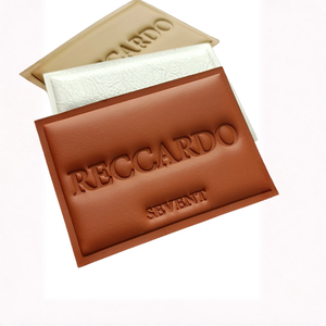 Кожаные нашивки с 3D-тиснением и логотипом - Product Image 3