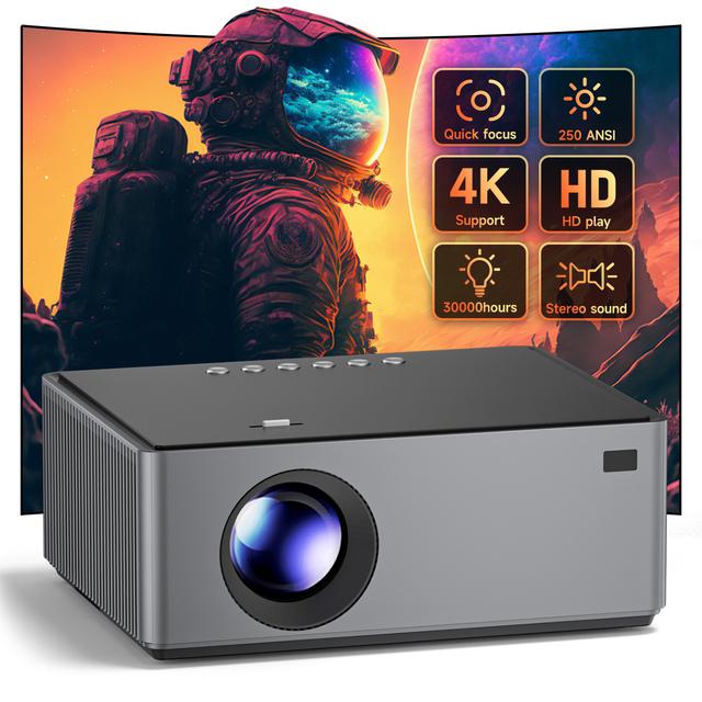 Factory Wholesale Full Hd Projectors 4K Home Cinema Smart Tv Android 11 WIFI Video Game Proyector Outdoor Mobile Phone Projector