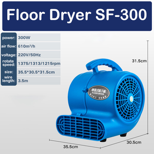 Portable Electric Floor Dryer Blower 300W-3200W Plastic Ventilation <b>Fan</b> for Hotel & Household Use - Product Image 2