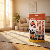 MAIDOU Friandises pour chats au poulet riches en protéines, sans céréales, compressibles et léchables, pour petites races, favorisant la santé digestive et un pelage brillant