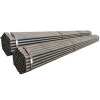 Tuyau en acier au carbone laminé à chaud sans soudure et soudé Astm API 5l Gr B A134 A106 A53 SCH 40 Noir MS