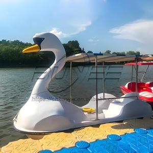 Équipement de <span class=keywords><strong>parc</strong></span> <span class=keywords><strong>aquatique</strong></span>, bateau à pédales canard/cygne à 2 places, occasion, haute qualité - Product Image 3