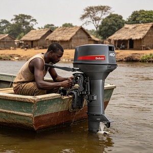 Moteur 2 temps haute résilience 40 CV pour bateaux de pêche en bois et transport fluvial – Région aquatique d'Afrique de l'Est - Product Image 3