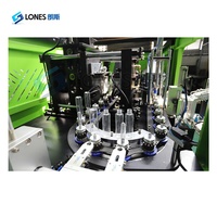 Máquina para Fabricar Botellas de Agua, Vino y Bebidas Gaseosas de Plástico PET LS-A2, Máquina de Moldeo por Soplado y Estirado Automática de 2 Cavidades, PLC, de 10 ml a 2 L