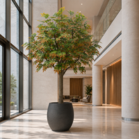 Grand arbre artificiel en PE Dalbergia de 8,5 pieds, écologique, résistant aux UV, pliable, décoratif pour l'intérieur/l'extérieur, pour la maison, le bureau, l'hôtel
