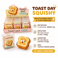 Southpeak Toy Toast Day Squishy Squishy Toys Soft Squishy Toys Fidget Toys Sensory Squishy Toy Slow Rising Wholesale Bulk OEM