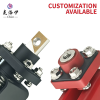 Bloc de jonction de batterie isolé, borne de puissance 300A, en cuivre haute intensité, PA66, pour montage sur panneau, borne de batterie M8 pour camping-car