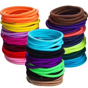 BSCI Audited Factory Wholesale Fashion Women <strong>Girls</strong> Basic <strong>Hair</strong> Accessories Thin Elastic Rubber <strong>Hair</strong> Ties Elastic <strong>Hair</strong> <strong>Band</strong> - Product Image 2