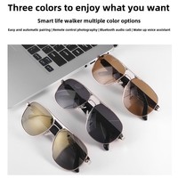 Lunettes de soleil polarisées UV400 pour hommes de haute qualité cadre noir avec Double faisceau pour conduire la pêche en cours d'exécution pour lunettes Bluetooth