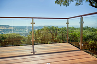 Systèmes de balustrades de balcon en acier inoxydable et verre Reilbu de qualité supérieure 304 316 pour intérieur et extérieur
