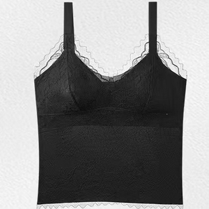 Nouveau soutien-gorge débardeur en dentelle style français, léger, sans coutures, sensation seconde peau, maintien doux, anti-affaissement, push-up - Product Image 3