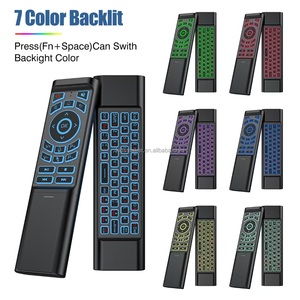 M3 Không Khí Chuột 7 Màu Sắc Backlit Bằng Giọng Nói Điều Khiển Từ Xa 2.4G Bàn Phím Không Dây Cho <span class=keywords><strong>Android</strong></span> TV Box Mini PC Chiếu - Product Image 6
