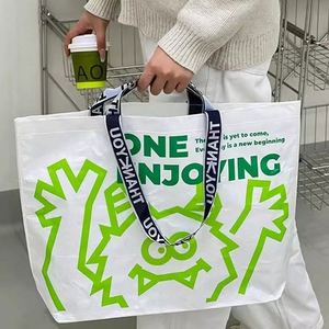 Custom Logo Heavy Duty Waterproof Reusable Laminated Woven <b>Gift</b> <b>Bag</b> PP Friendly Grocery <b>Bag</b> Wholesale - Product Image 5