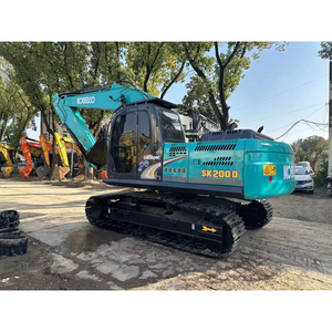 Excavadora de cadenas de 20 toneladas SK200D, excavadora de demolición de servicio pesado con motor Hino para minería de mármol y granito - Product Image 1