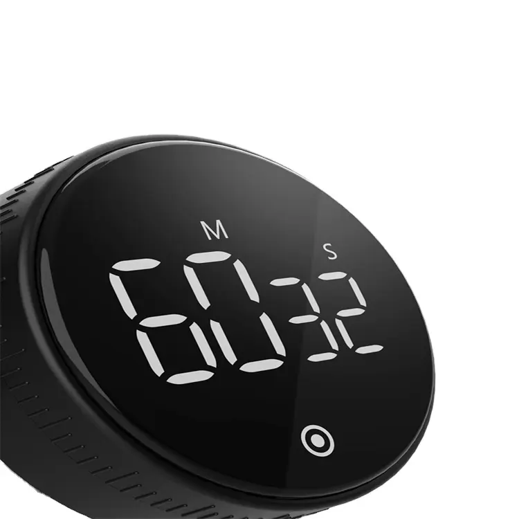 Newest Digital Kitchen Lab Countdown Black Timer LED Display Twist Setting Cooking Timer Clock Magnetic Back