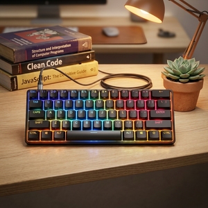 <span class=keywords><strong>Clavier</strong></span> de jeu mécanique <span class=keywords><strong>SteelSeries</strong></span> Apex ProMini HyperMagnetic, rétroéclairage RVB, Type C, 60% TKL, le plus rapide au monde, réglable, 104 touches, aluminium - Product Image 4