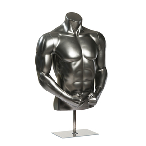Maniquí de cuerpo Superior muscular de salida de fábrica, maniquí de camiseta de medio cuerpo masculino para exhibición de ropa - Product Image 2