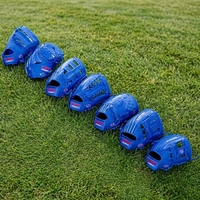 Gants de baseball en cuir de vachette de 12 pouces pour lanceur, en cuir de porc et PU, pour adultes et enfants, bleus, pour softball, vente en gros