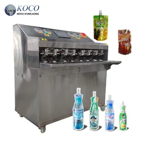 कोको सक्शन 8 नोजल बैग भरने सीलिंग मशीन पैकेजिंग मशीन बैग पानी का रस, दूध बनाने