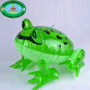 促销玩具儿童派对聚氯乙烯充气青蛙