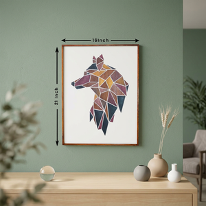 Decoración de Pared Geométrica de Madera Hecha a Mano, Moderna y Duradera, Pieza de Arte Rústica de Madera para Sala de Estar, Dormitorio y Decoración del Hogar - Product Image 3