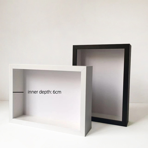 Cornice per <span class=keywords><strong>Foto</strong></span> 3D Personalizzata in MDF Nero e Bianco, Stampa UV, 8x10 12x16 6x8 Pollici A3 A4, Profondità 3CM 5CM - Product Image 2