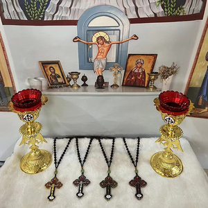 东正教耶稣受难像十字架项链念珠链宗教耶稣东正教牧师十字架 - Product Image 6