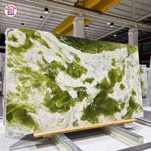 Losa de Cuarcita <span class=keywords><strong>Verde</strong></span> Esmeralda Natural Personalizada, Piedra de Lujo Pulida, Acabado Brillante, para Grandes Villas, Hoteles Comerciales y Proyectos de Ingeniería - Product Image 1