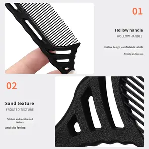 Sıcak satış ayarlanabilir bit tarak 20cm + Salon kullanımı moda plastik vurgulama saç şekillendirici kesit aracı - Product Image 3