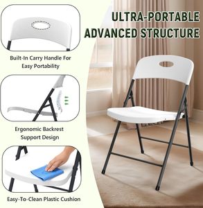Silla Plegable Moderna para Eventos, Picnic, Camping y Estadios - Duradera y Portátil para Almacenes y Hoteles - Product Image 3
